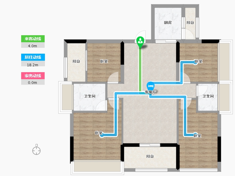 广东省-深圳市-珑湾上城花园-95.38-户型库-动静线