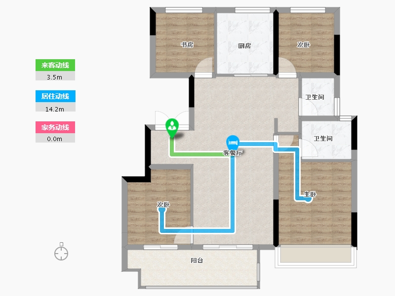 河南省-郑州市-亚新美好印象-99.20-户型库-动静线