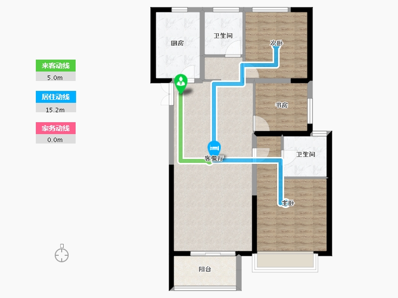 河南省-郑州市-海马公园-98.40-户型库-动静线