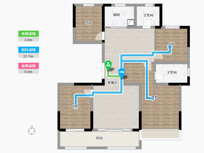 河南省-郑州市-锦艺四季城-115.01-户型库-动静线