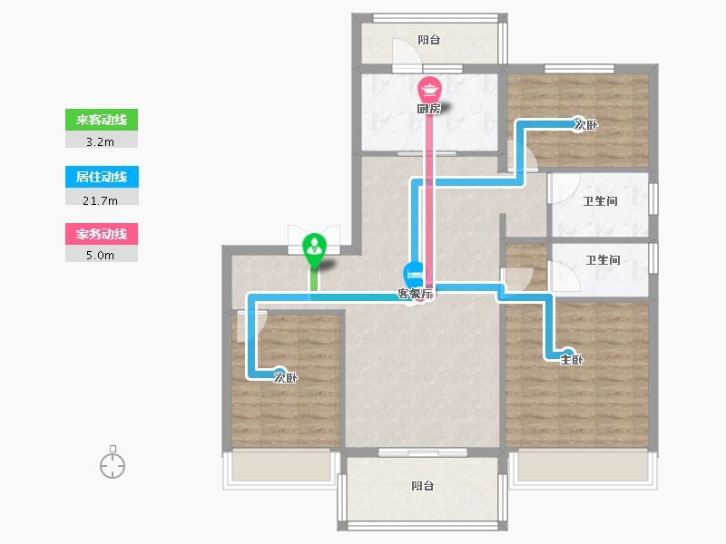 河南省-郑州市-郑州碧桂园-97.59-户型库-动静线