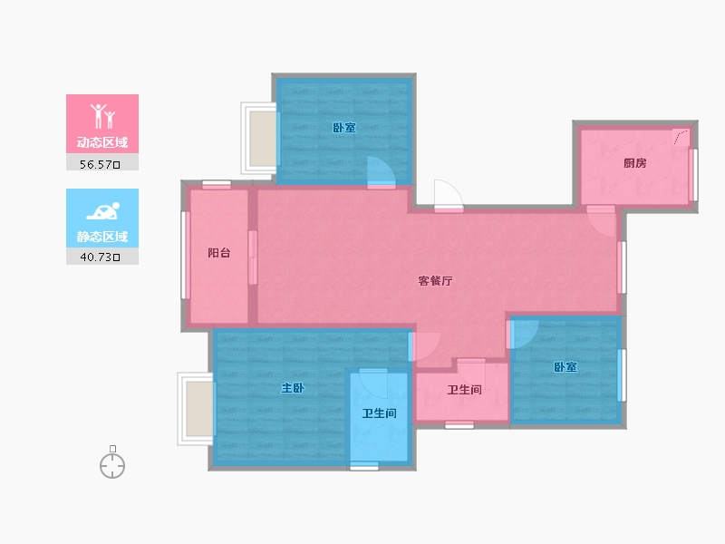 江苏省-徐州市-隐山观湖-94.00-户型库-动静分区