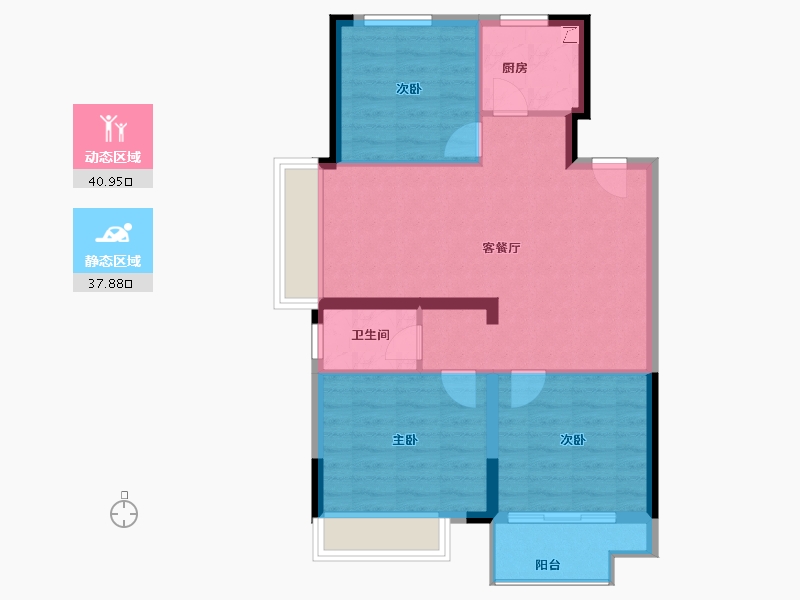 河南省-郑州市-澳海云澜赋-71.00-户型库-动静分区