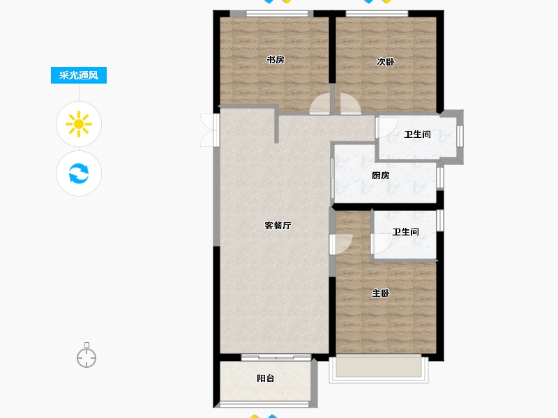 河南省-郑州市-海马公园-102.41-户型库-采光通风