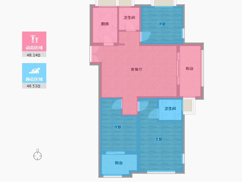 福建省-福州市-罗旺苑-113.00-户型库-动静分区