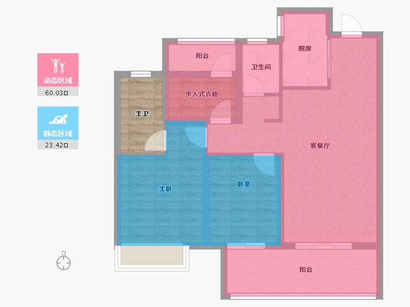 河南省-郑州市-保利·天汇-78.96-户型库-动静分区