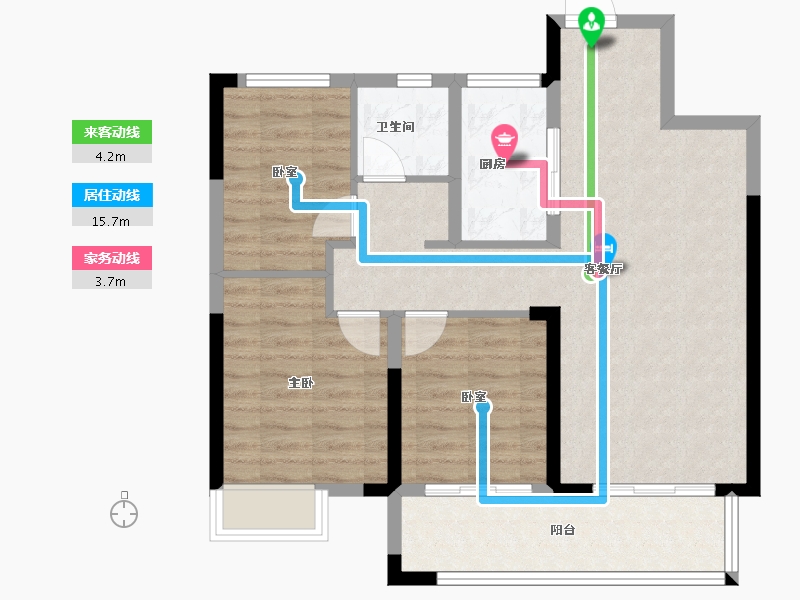 河南省-郑州市-中昂·博雅-79.42-户型库-动静线