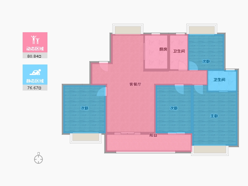 江苏省-南京市-锦麟融誉府-143.00-户型库-动静分区