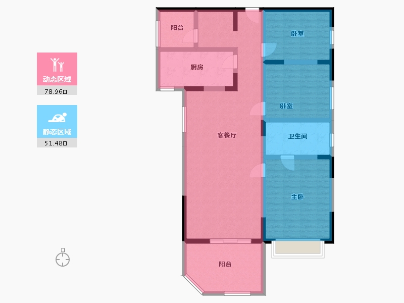 四川省-成都市-富临·沙河新城-125.00-户型库-动静分区