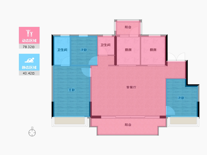 河南省-郑州市-亚新美好印象-112.00-户型库-动静分区