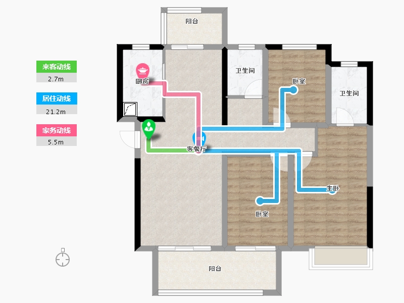 河南省-郑州市-中海如园-98.54-户型库-动静线