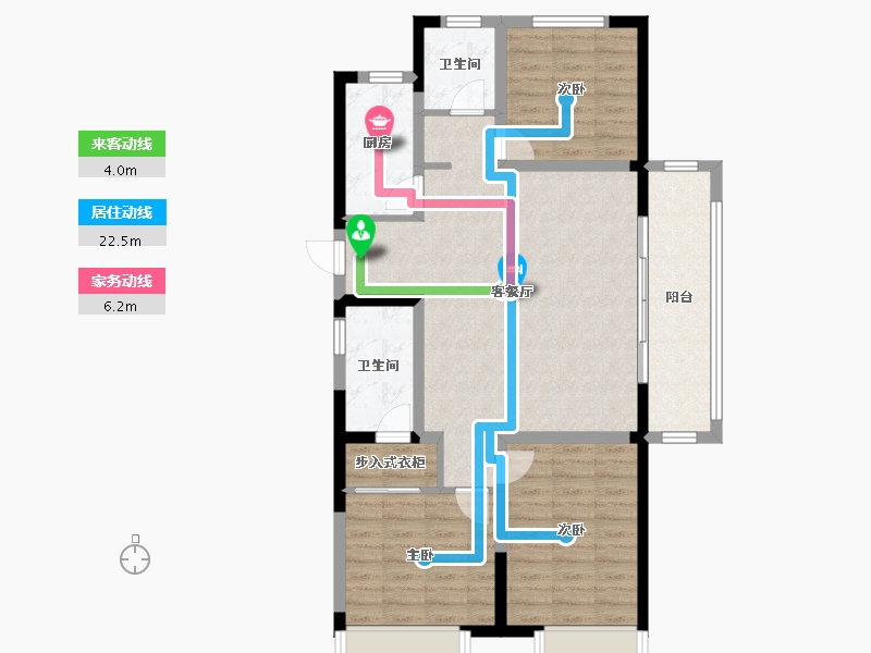 河南省-郑州市-锦艺四季城​-93.81-户型库-动静线