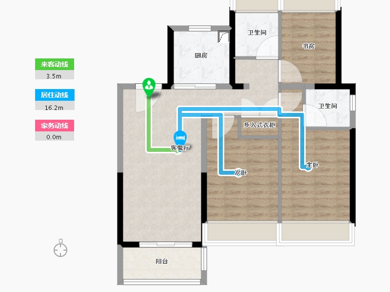 江苏省-苏州市-天境上辰​-79.75-户型库-动静线