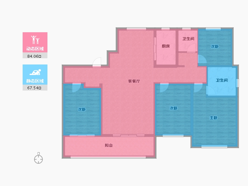 山东省-枣庄市-滕州滕投·悦府-137.00-户型库-动静分区