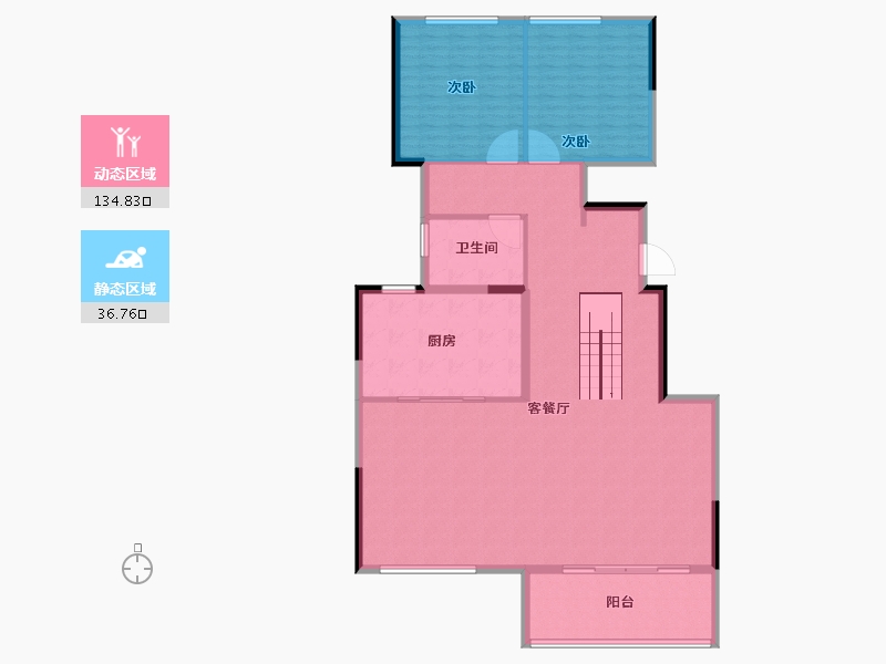 河南省-郑州市-万科·荣成云图-160.00-户型库-动静分区