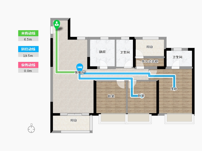 河南省-郑州市-保利金茂时光悦-103.35-户型库-动静线