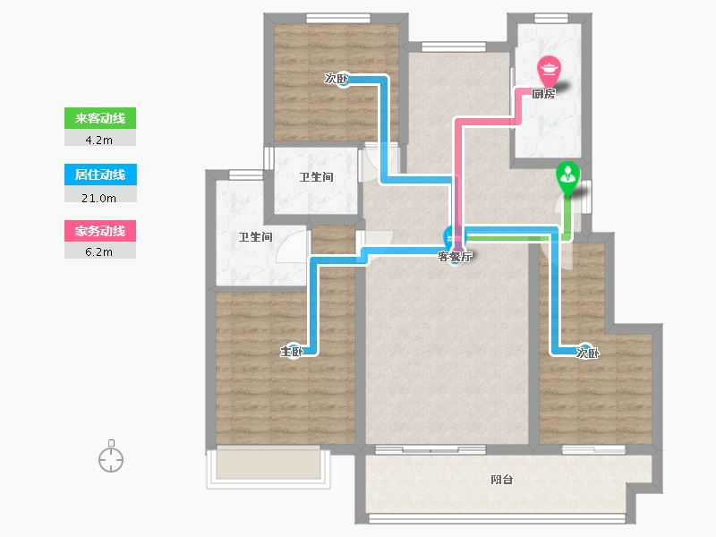 河南省-洛阳市-中骏雍景湾-100.00-户型库-动静线