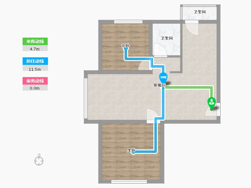 黑龙江省-哈尔滨市-华居水木天成-68.00-户型库-动静线