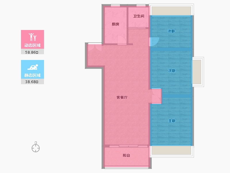 河南省-新乡市-东方逸景-99.00-户型库-动静分区