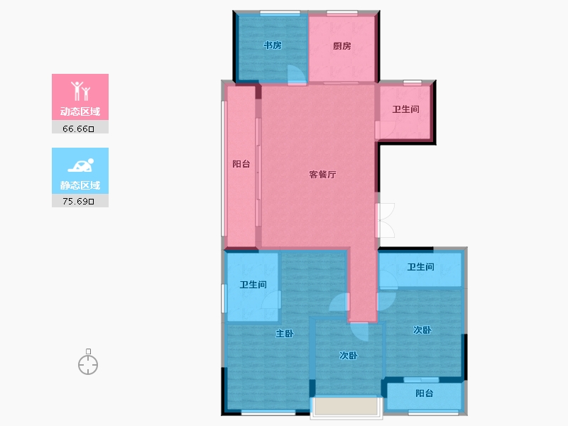 浙江省-杭州市-御潮府-138.00-户型库-动静分区