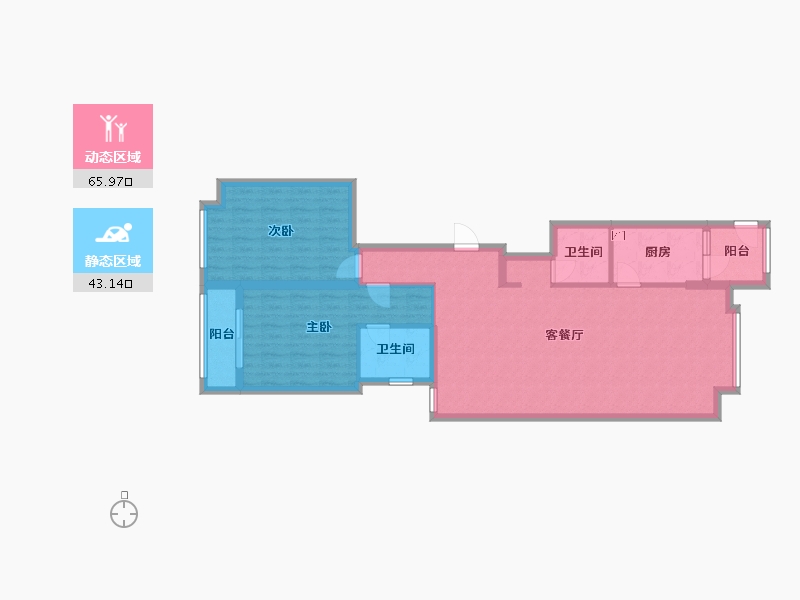 浙江省-宁波市-莲桥第-118.00-户型库-动静分区