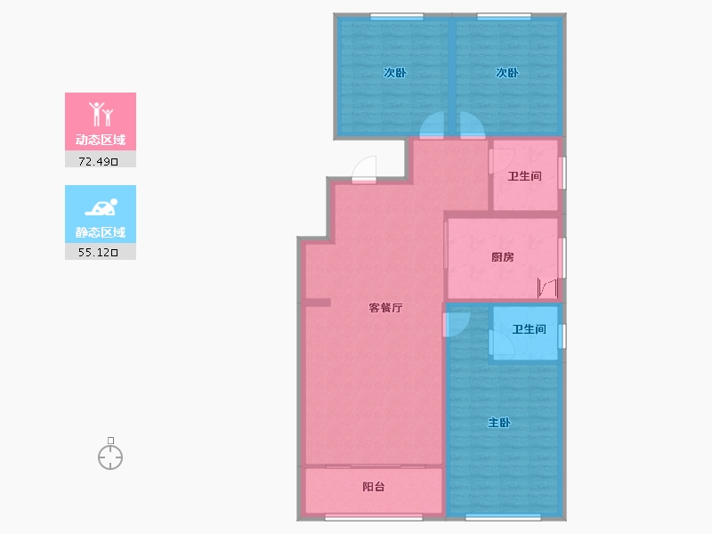 河南省-信阳市-商城县祥瑞花园小区-115.00-户型库-动静分区