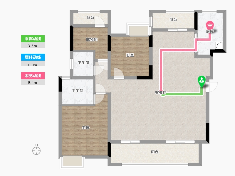 四川省-资阳市-华鼎·江宸府-122.00-户型库-动静线