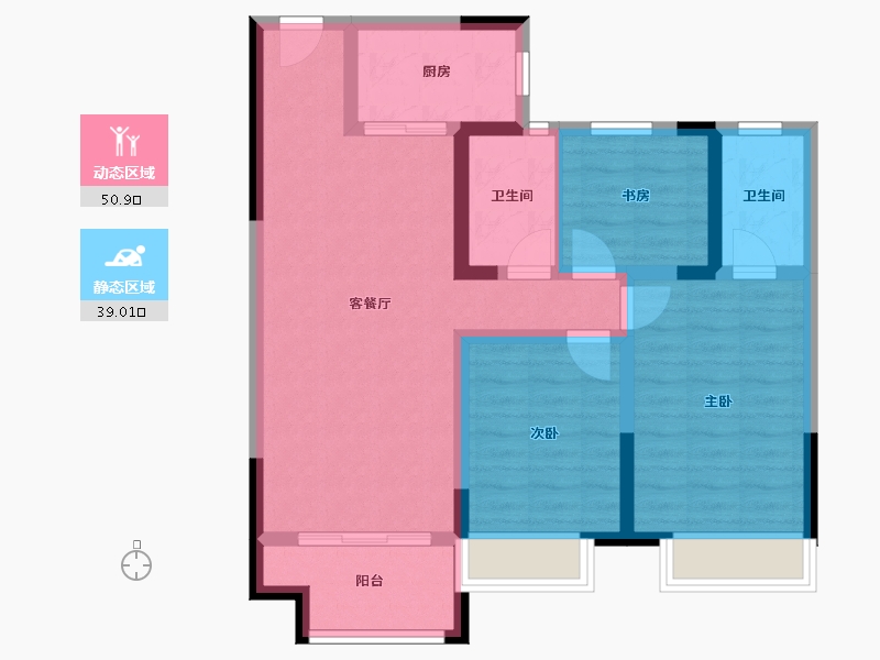 江苏省-徐州市-蓝光·熙岸华府-99.00-户型库-动静分区