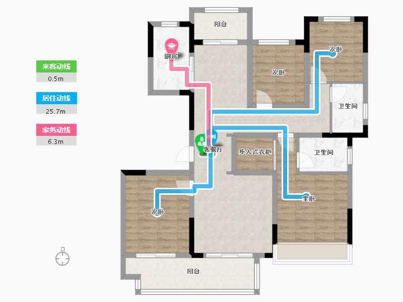 河南省-郑州市-万锦熙岸-118.00-户型库-动静线