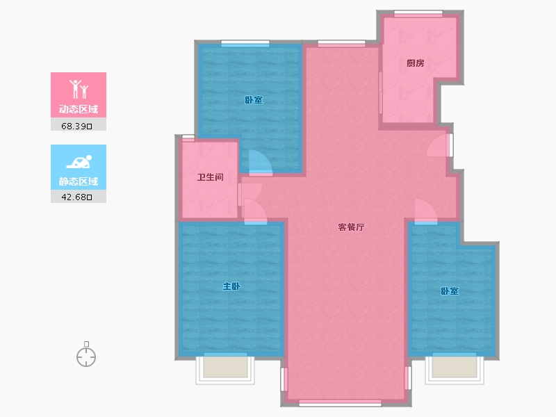 山东省-滨州市-锦绣苑-100.00-户型库-动静分区