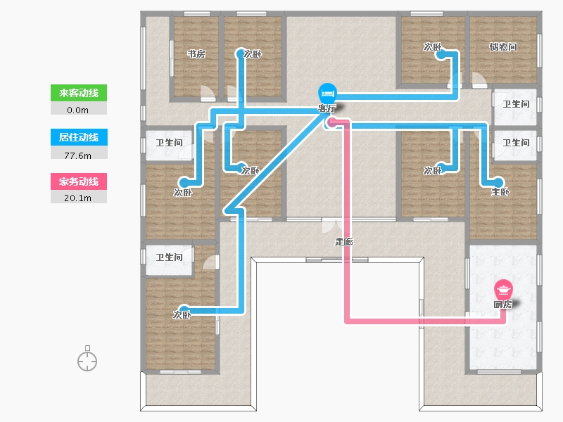 甘肃省-陇南市-自建房-145.00-户型库-动静线