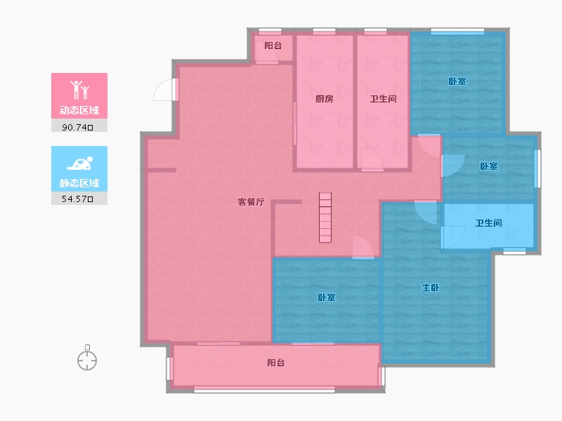 上海-上海市-碧云新天地家园-二期-190.00-户型库-动静分区