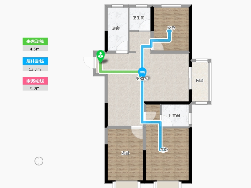 河南省-郑州市-华瑞紫韵城-96.01-户型库-动静线