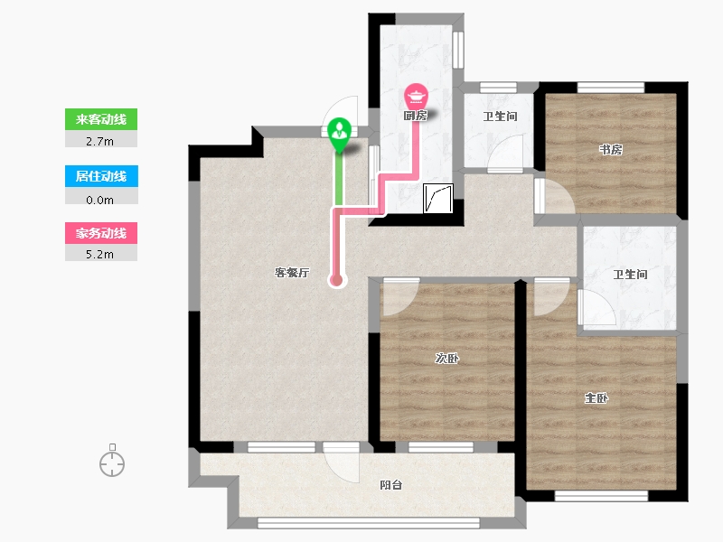 宁夏回族自治区-银川市-中海半岛华府-98.00-户型库-动静线