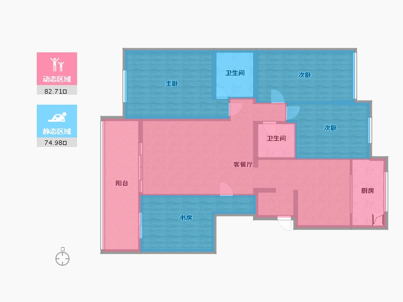 北京-北京市-北卫新园-130.00-户型库-动静分区