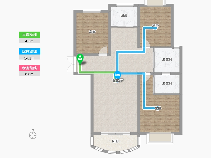 河南省-驻马店市-世纪景苑-100.00-户型库-动静线