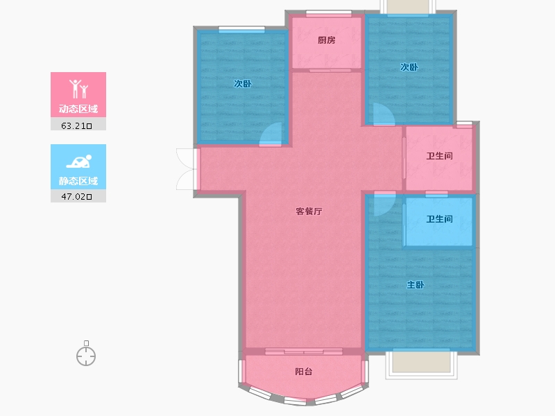 河南省-驻马店市-世纪景苑-100.00-户型库-动静分区