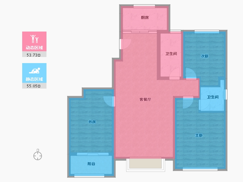 山东省-淄博市-紫御城-97.00-户型库-动静分区