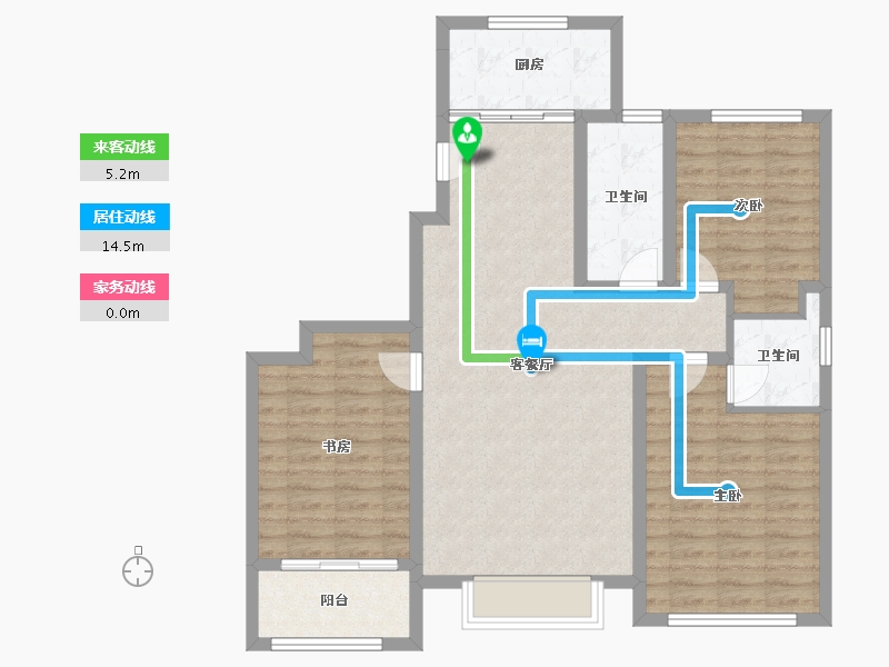 山东省-淄博市-紫御城-97.00-户型库-动静线