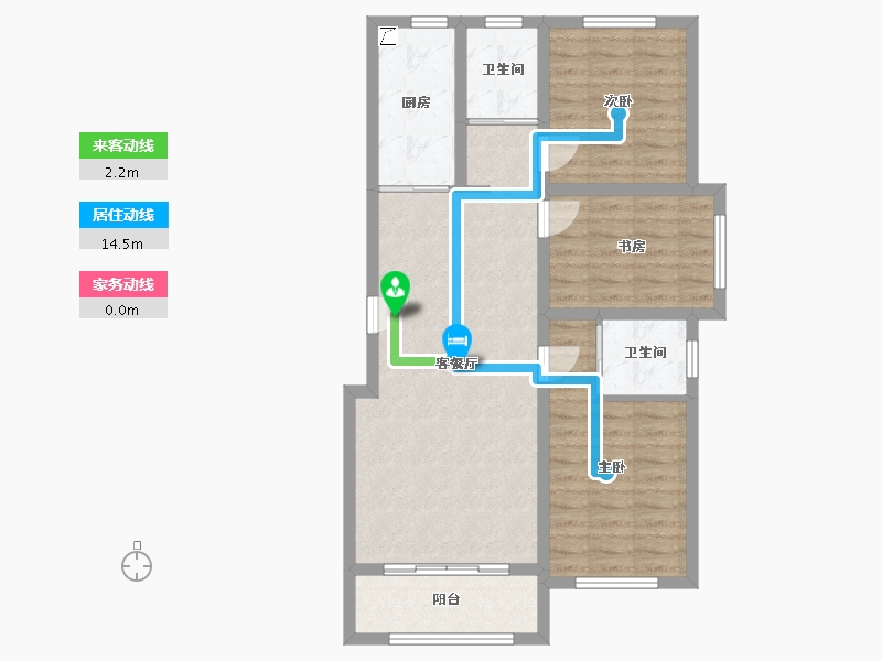 河北省-沧州市-七号院-90.00-户型库-动静线