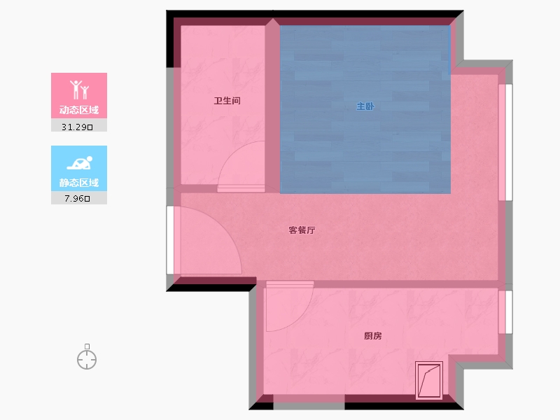 河南省-郑州市-保利心语（住宅)-27.36-户型库-动静分区