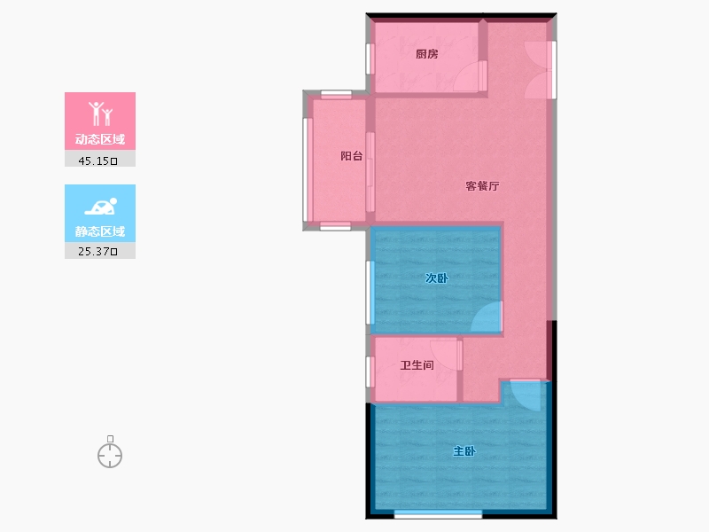 河南省-郑州市-升龙御玺-63.20-户型库-动静分区