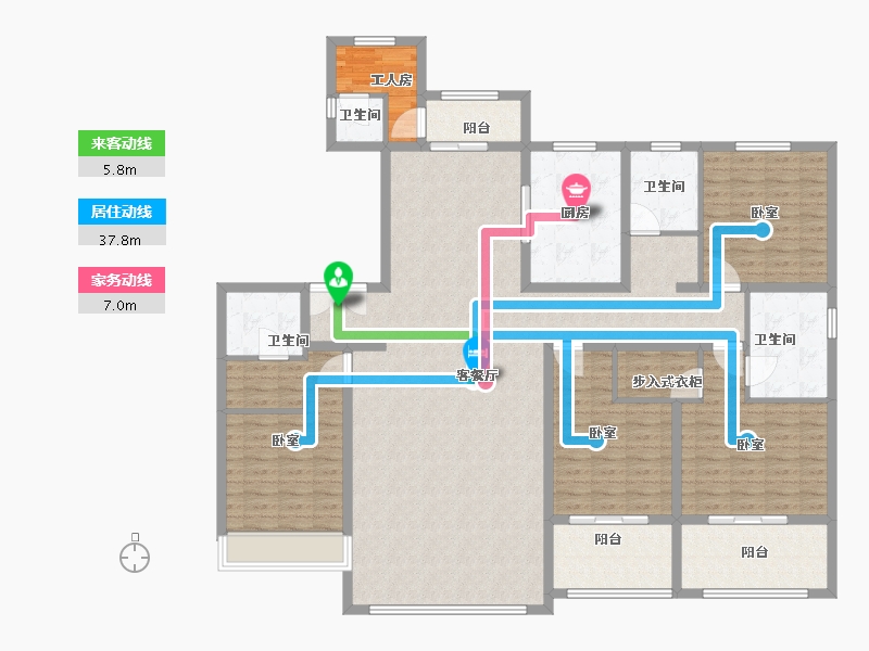 河南省-郑州市-星联湾-180.00-户型库-动静线