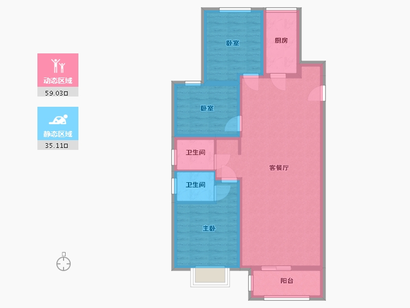 山西省-晋中市-清华苑-92.00-户型库-动静分区