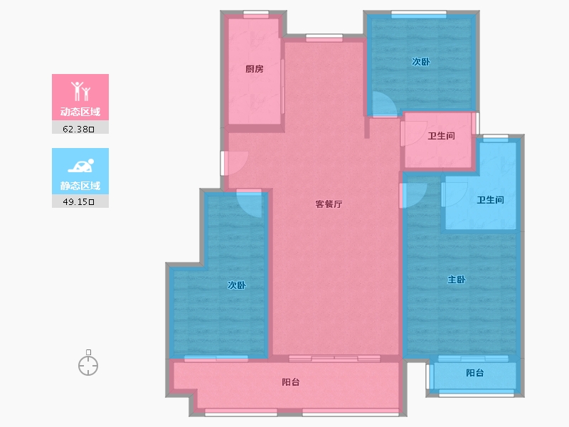 河南省-洛阳市-中骏雍景湾-100.00-户型库-动静分区