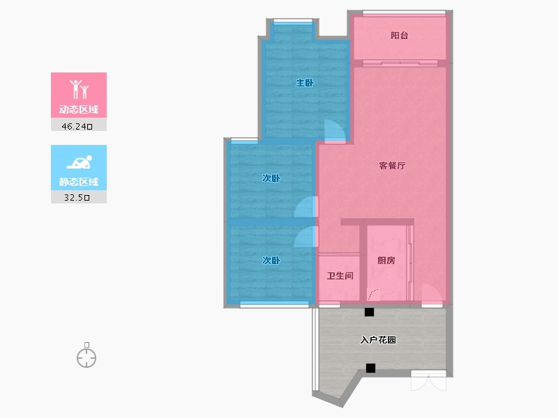 广西壮族自治区-来宾市-金霖华庭-79.00-户型库-动静分区