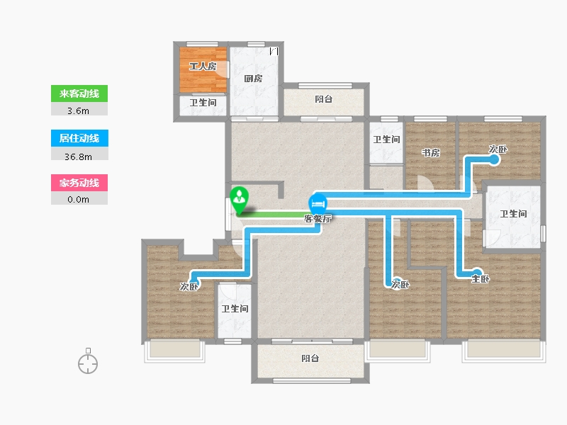 河北省-石家庄市-碧桂园天誉-172.67-户型库-动静线