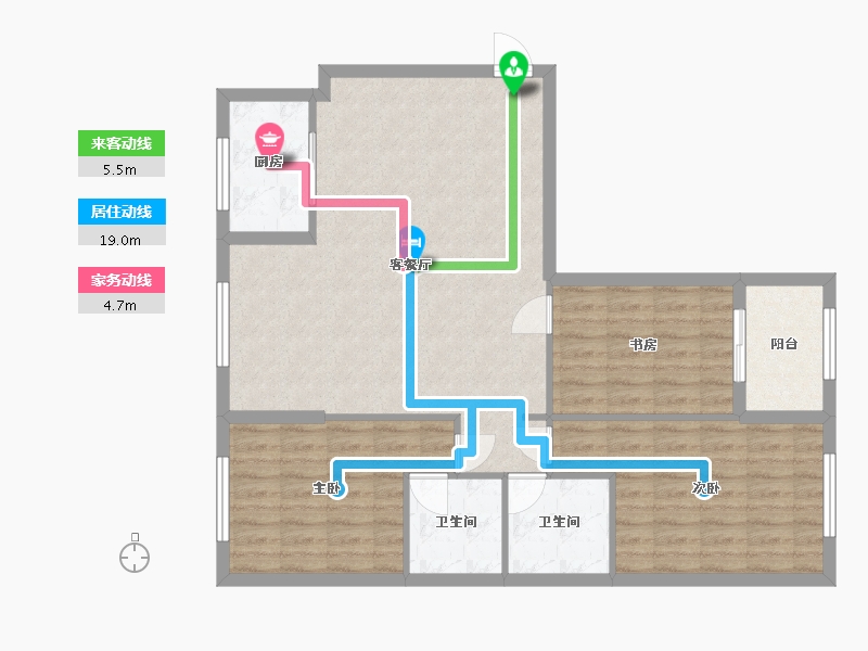 福建省-三明市-美伦·凯悦蓝山-100.00-户型库-动静线