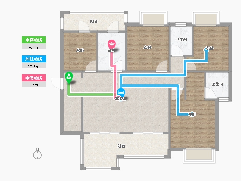 四川省-广安市-御溪湖畔-138.00-户型库-动静线