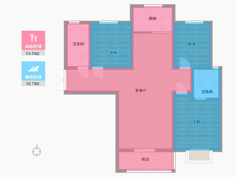 山西省-运城市-博雅瑞景华府-97.00-户型库-动静分区